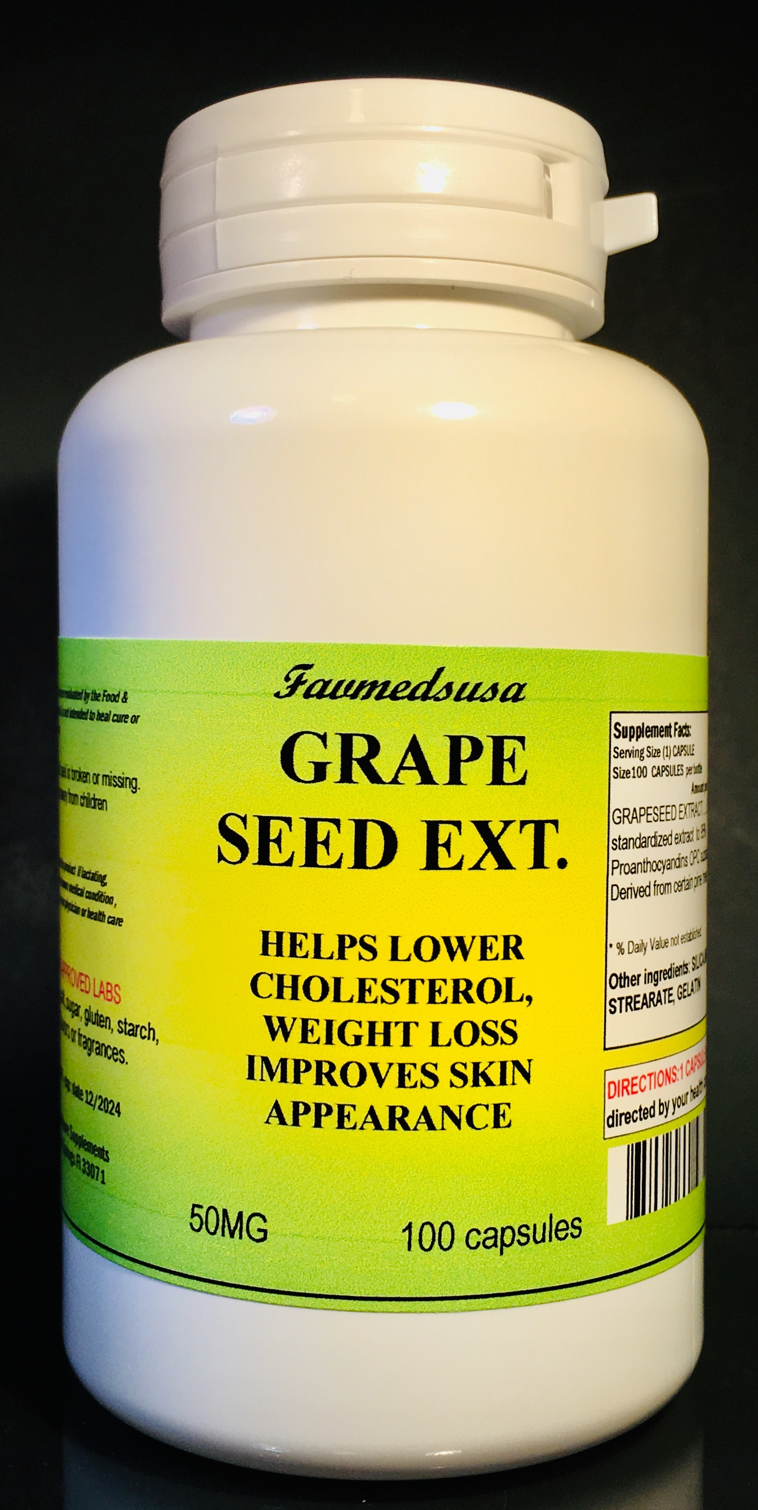 Grapeseed Extract 50mg - 100 capsules
